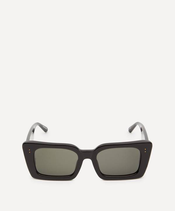 Linda Farrow - Nieve Rectangular Acetate Sunglasses image number 0
