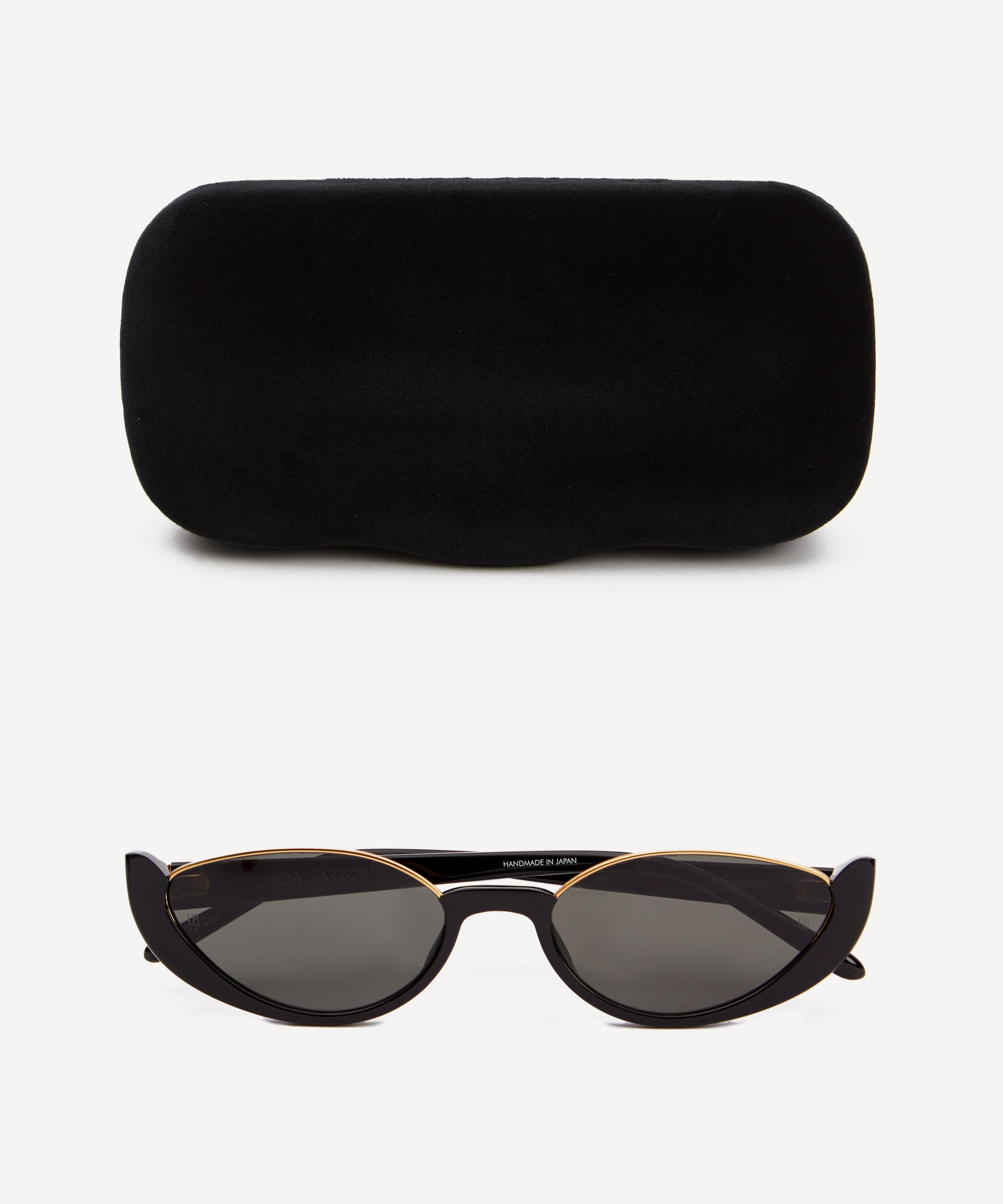 Linda Farrow - Robyn Cat Eye Acetate Sunglasses image number 4