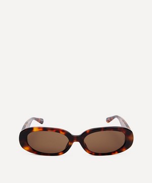 Linda Farrow - Cara Oval Acetate Sunglasses image number 0