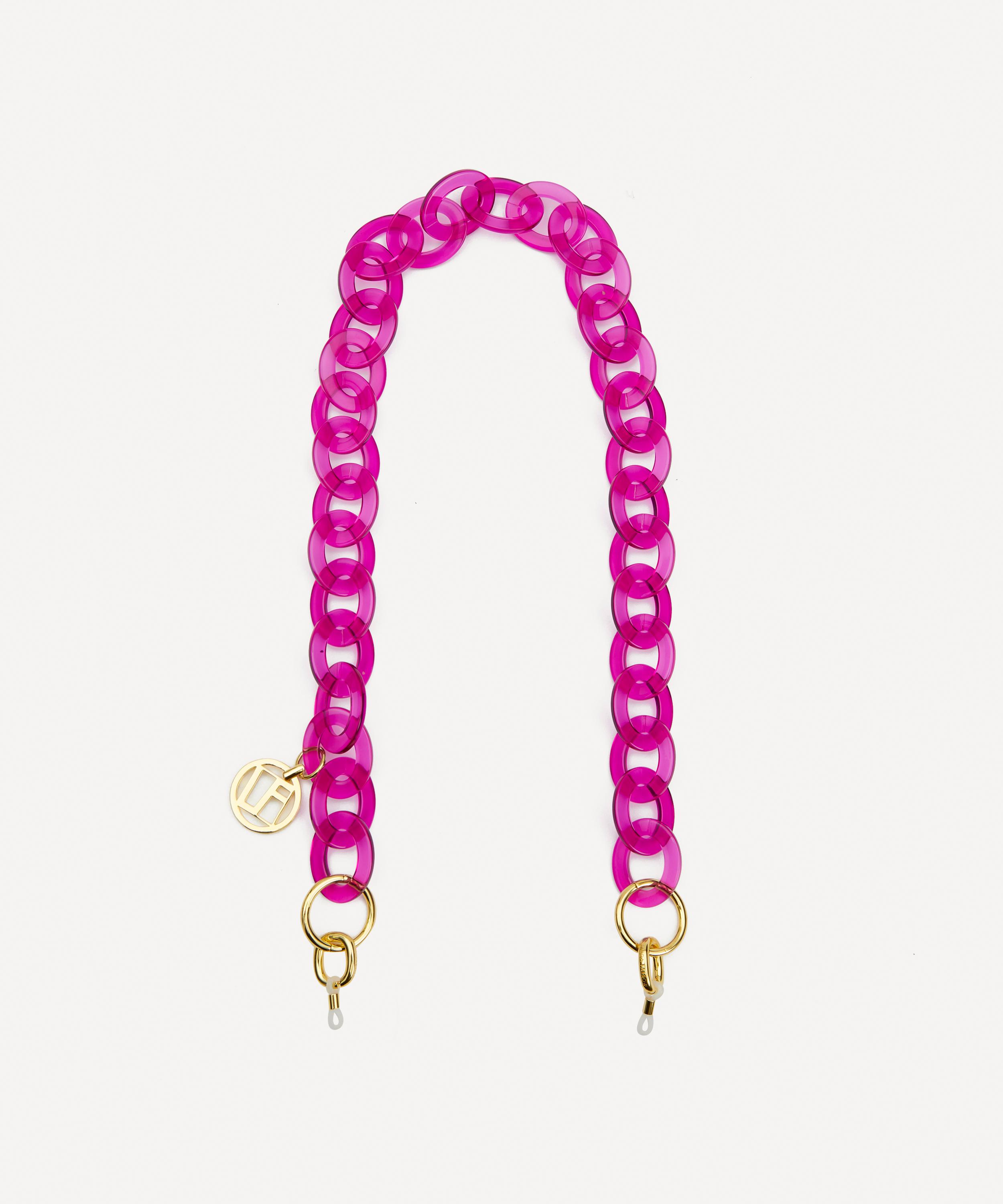 Linda Farrow - Oval Link Acetate Sunglasses Chain image number 0
