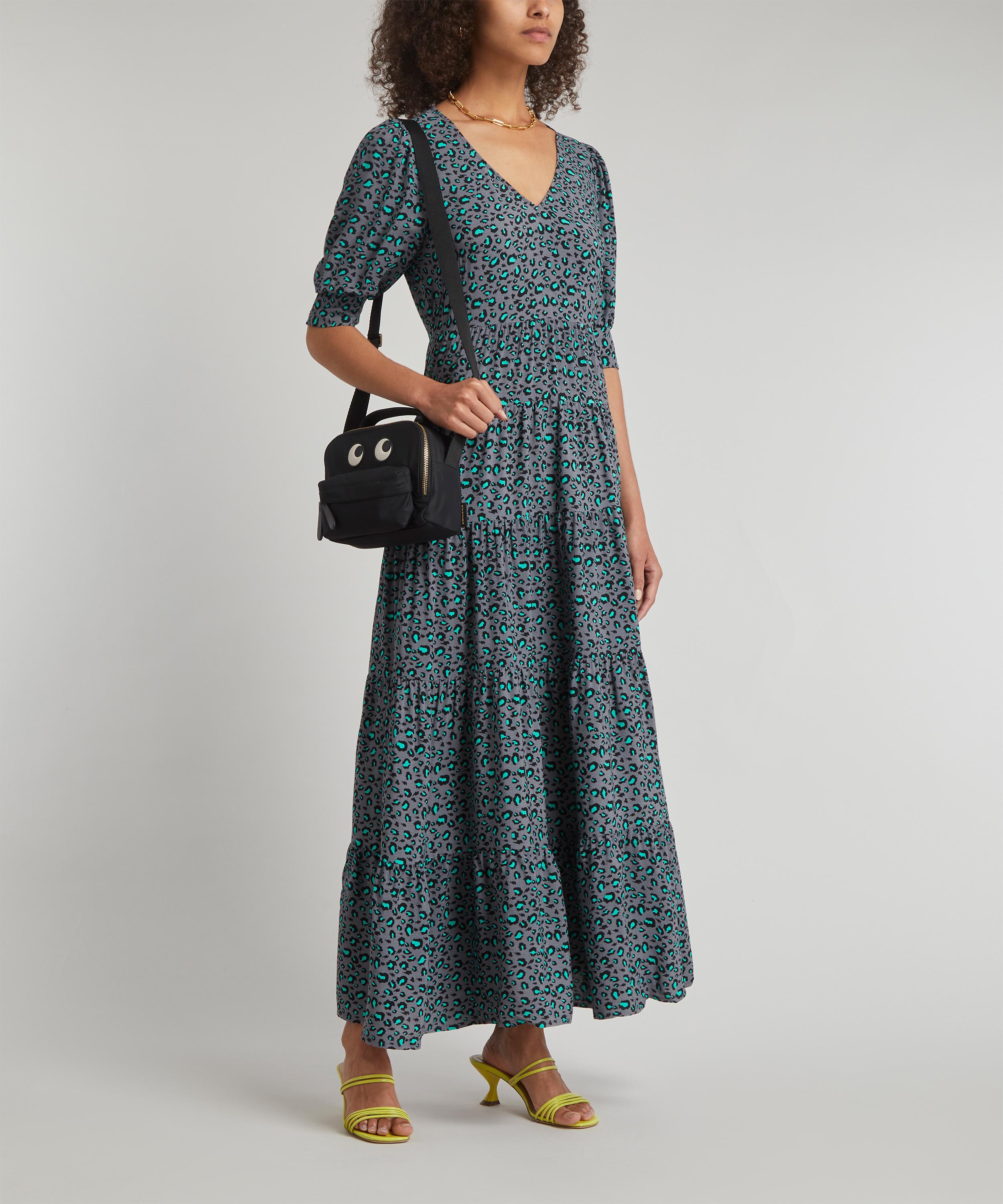 Scamp & Dude - Snow Leopard V-Neck Maxi Dress image number 1