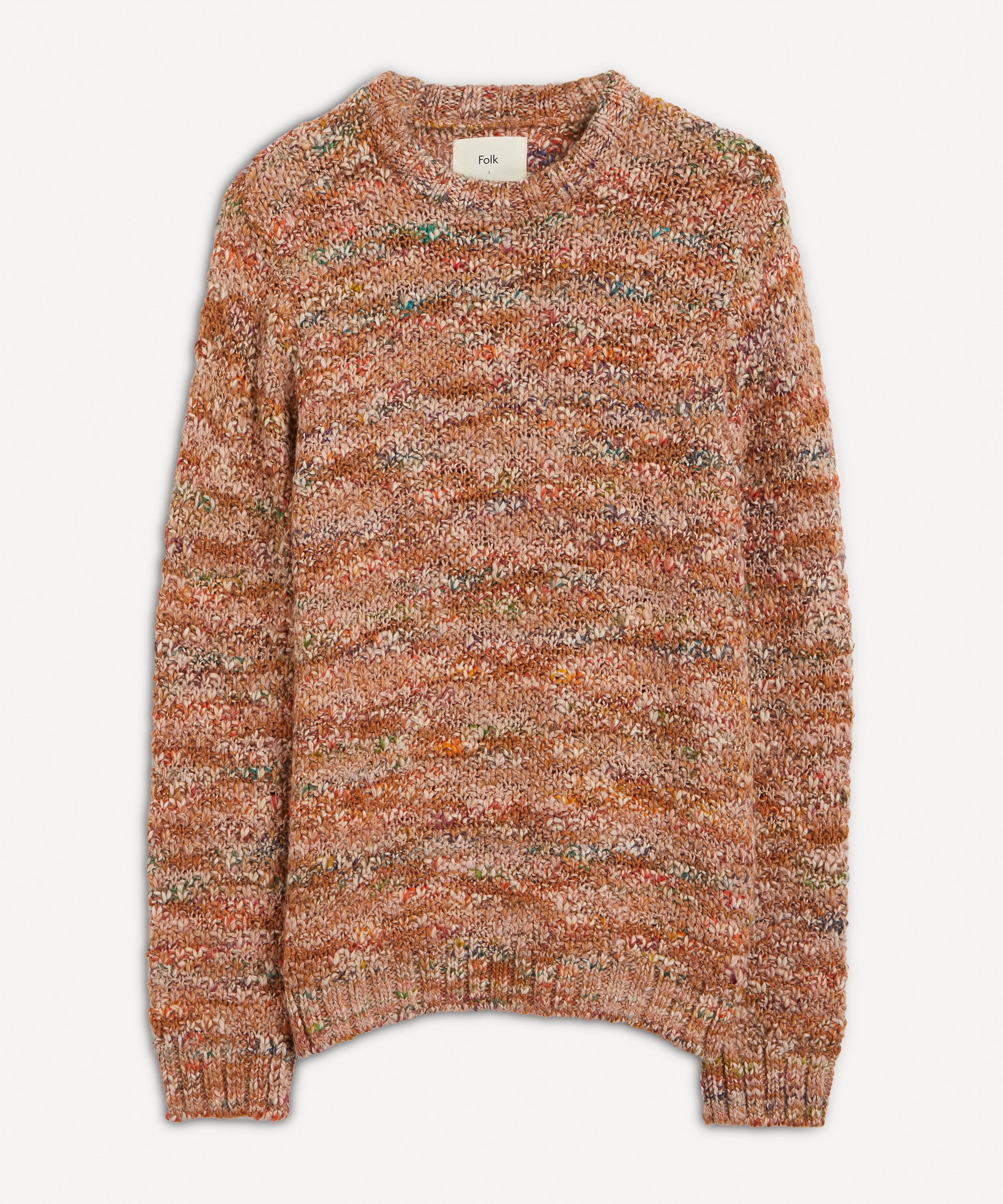 Folk - Mixed Yarn Crew-Neck Jumper image number 0