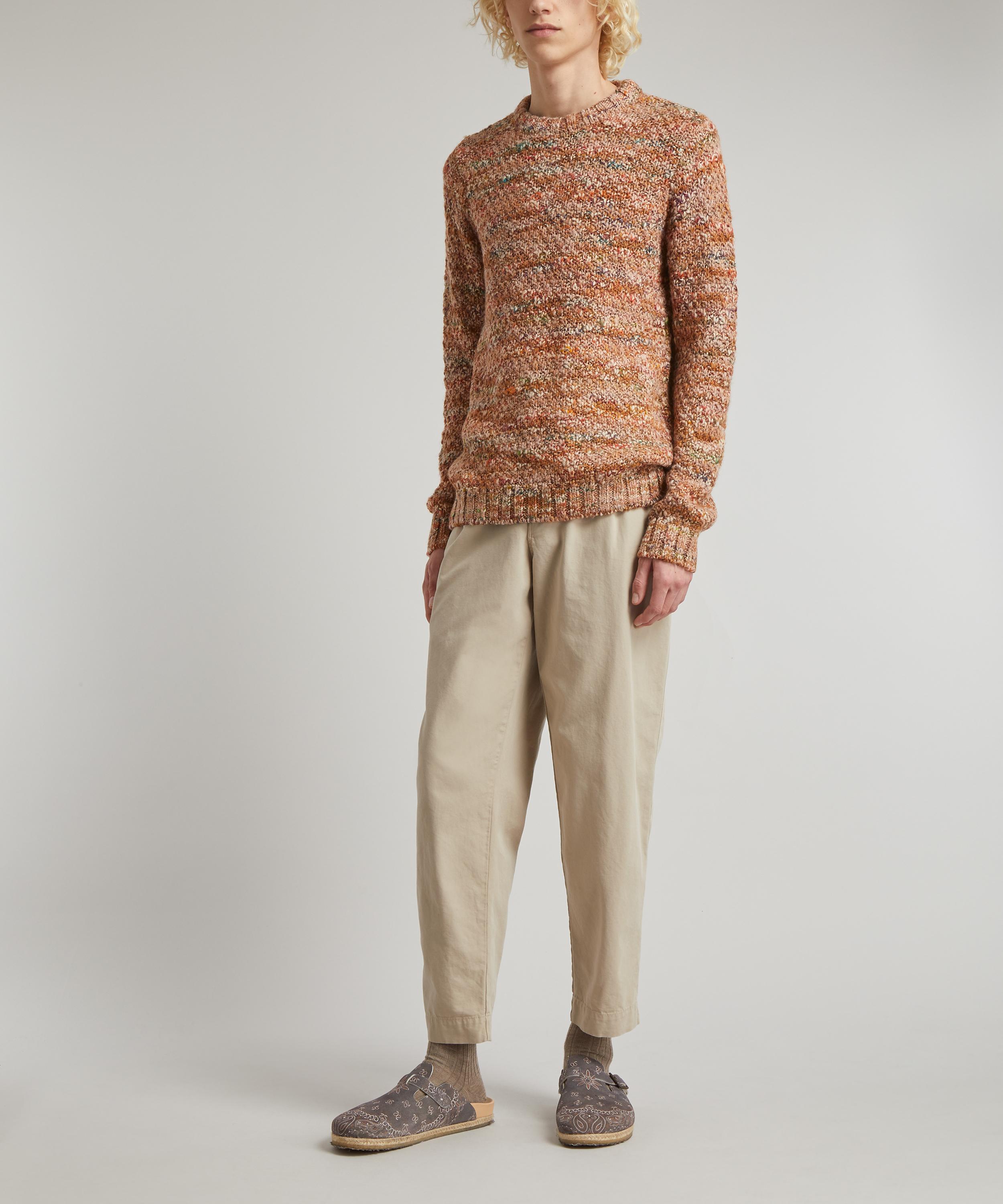 Folk - Mixed Yarn Crew-Neck Jumper image number 1