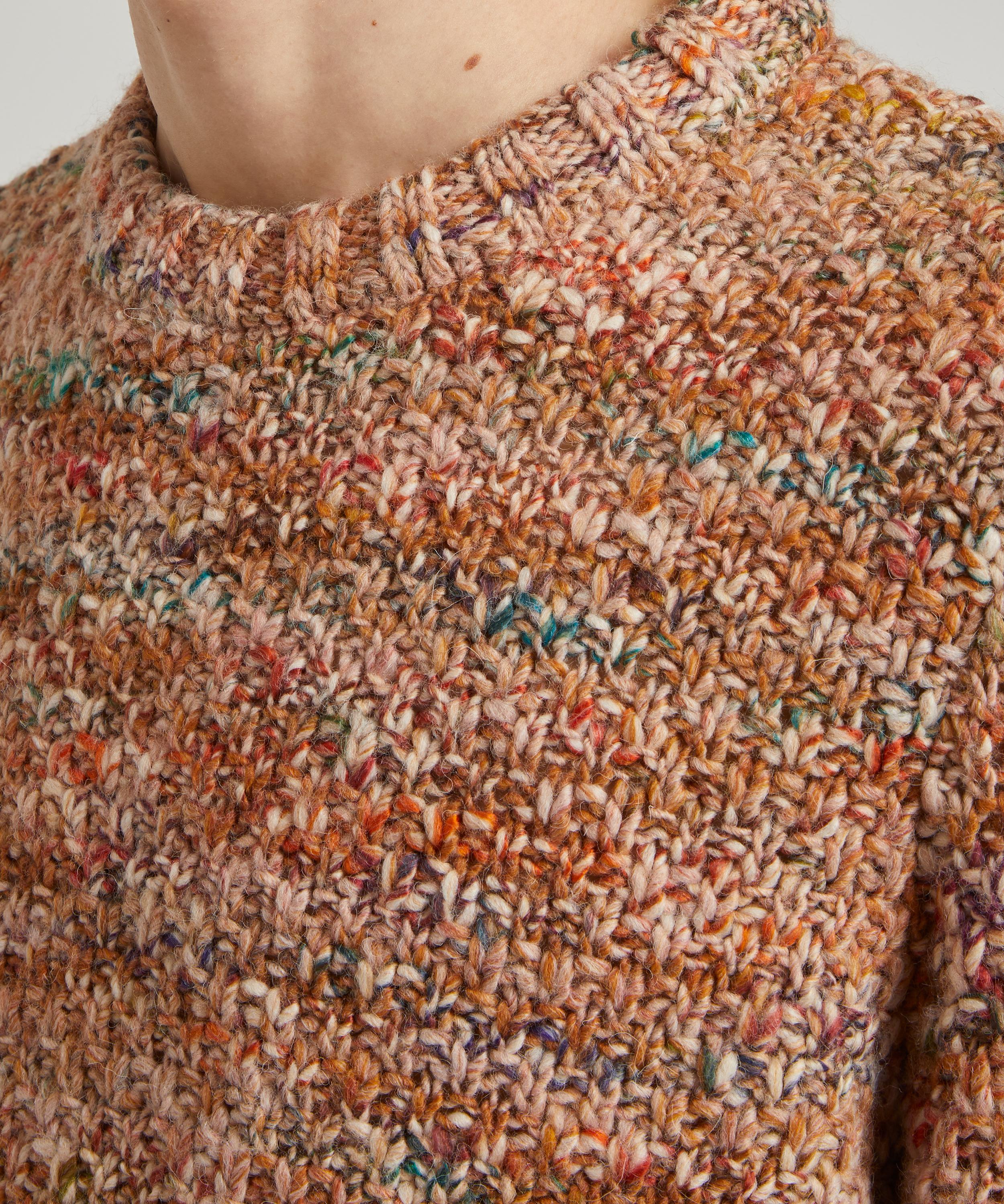Folk - Mixed Yarn Crew-Neck Jumper image number 4