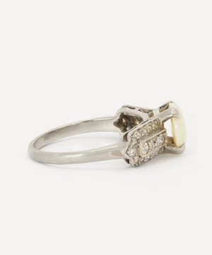 Kojis - Platinum Art Deco Opal Ring image number 2