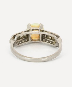 Kojis - Platinum Art Deco Opal Ring image number 3