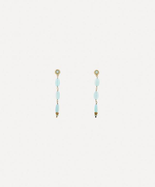 Kojis - 18ct Gold Vintage Dominque Cohen Drop Earrings image number 0