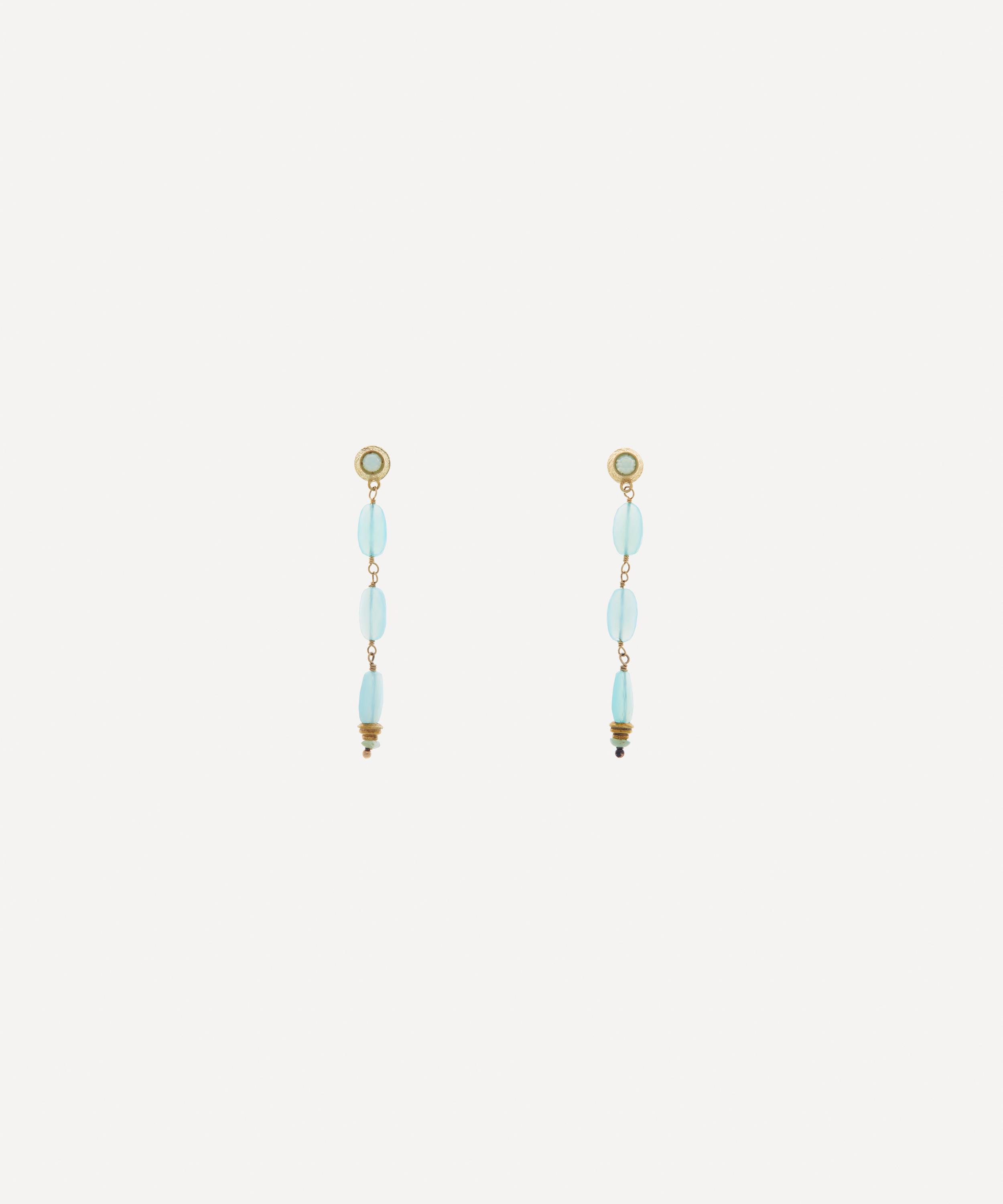 Kojis - 18ct Gold Vintage Dominque Cohen Drop Earrings image number 0