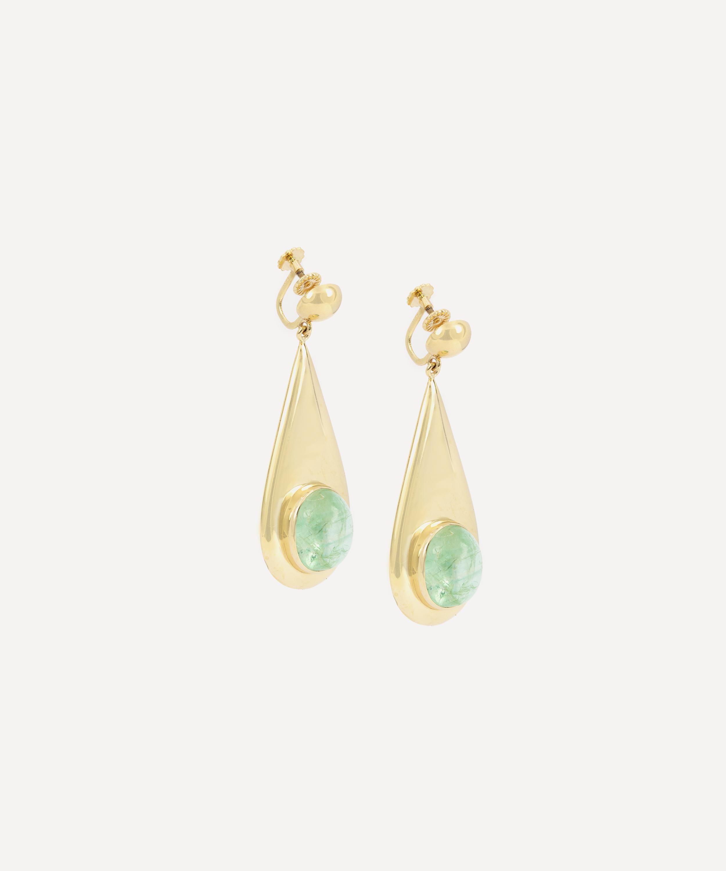 Green sales beryl earrings