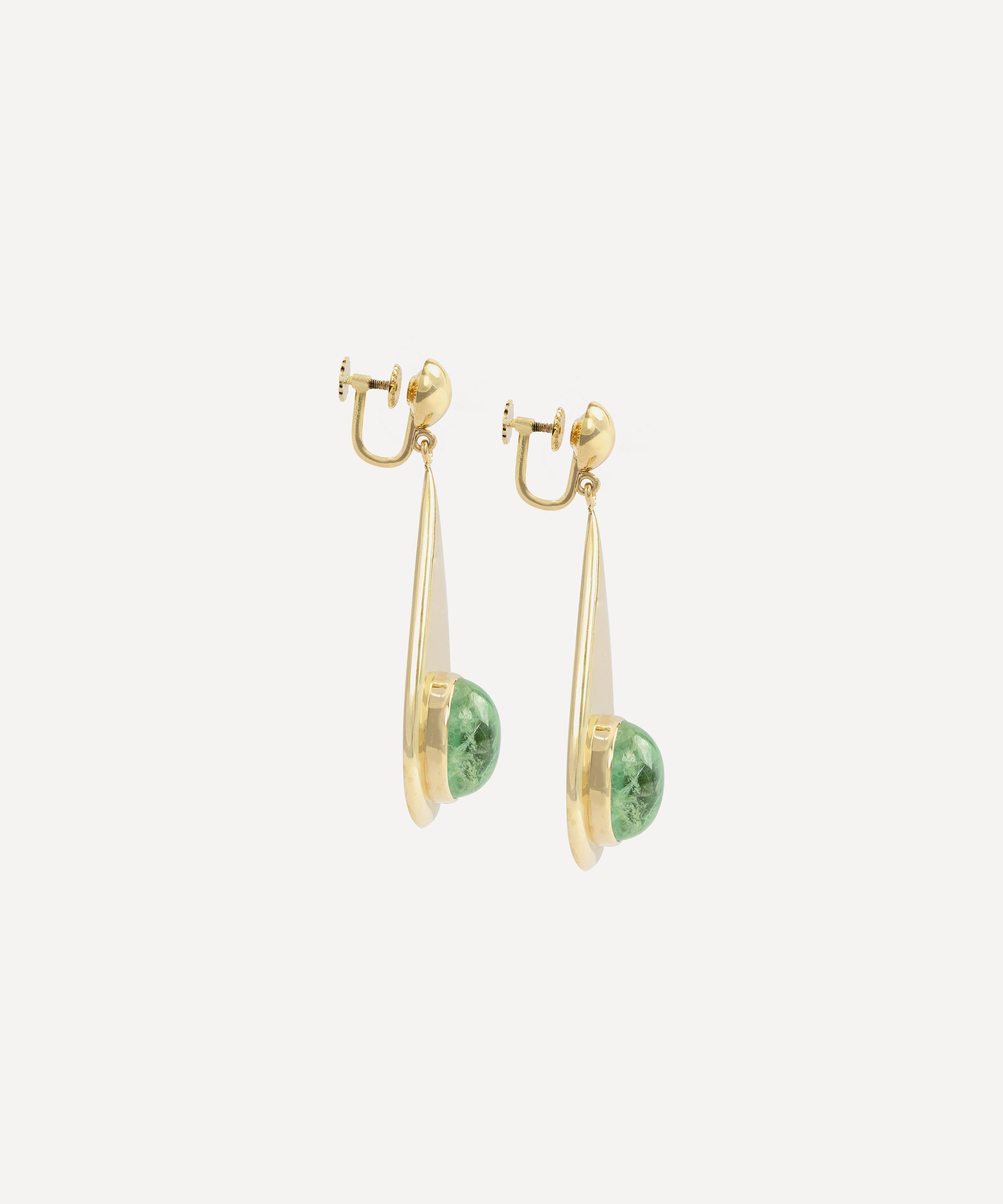 Green sales beryl earrings