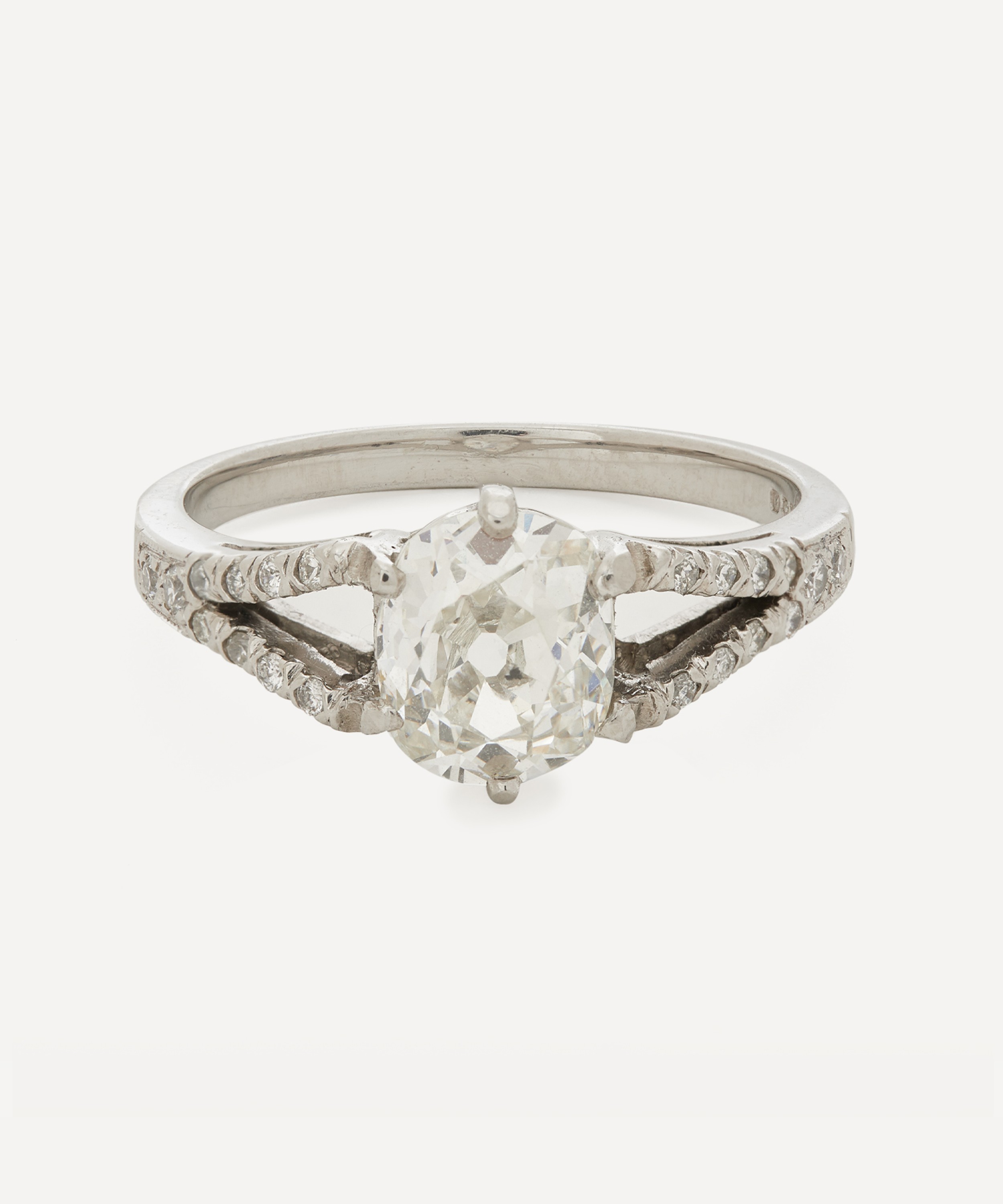 Kojis - Platinum Old Cut Diamond Ring image number 0