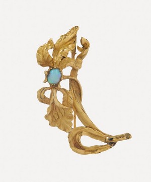 Kojis - 18ct Gold Art Nouveau Opal Iris Brooch image number 0