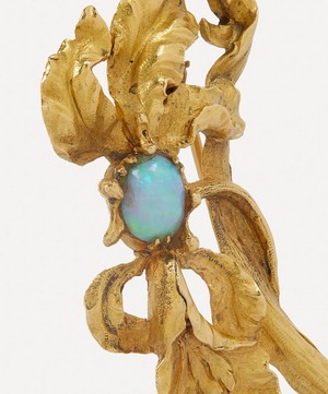 Kojis - 18ct Gold Art Nouveau Opal Iris Brooch image number 1