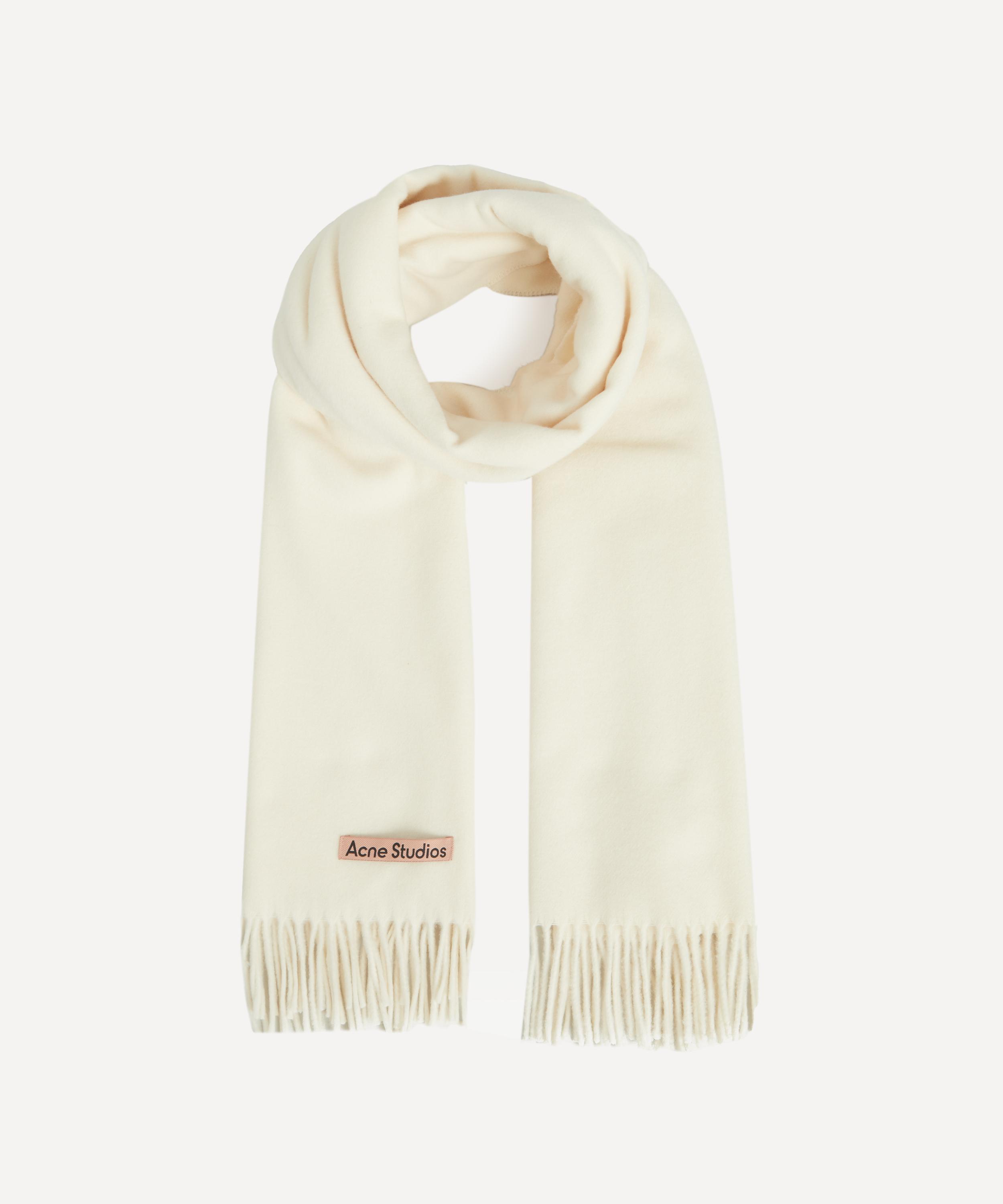 Acne Studios - Oversized Fringed Wool Scarf image number 0