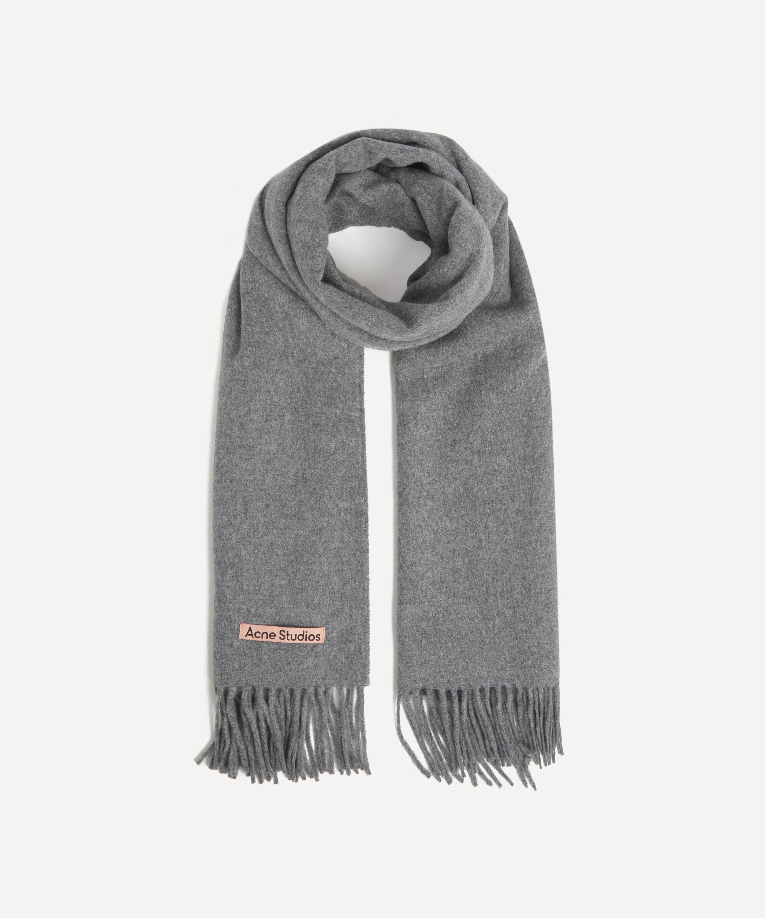 Acne Studios - Oversized Fringed Wool Scarf image number 0