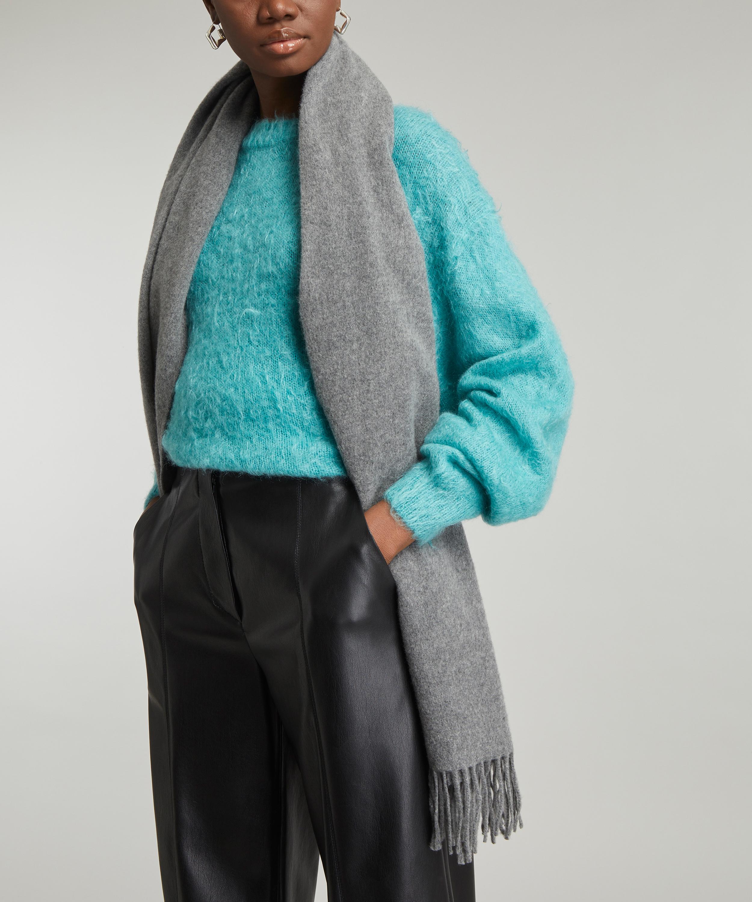 Acne Studios - Oversized Fringed Wool Scarf image number 1
