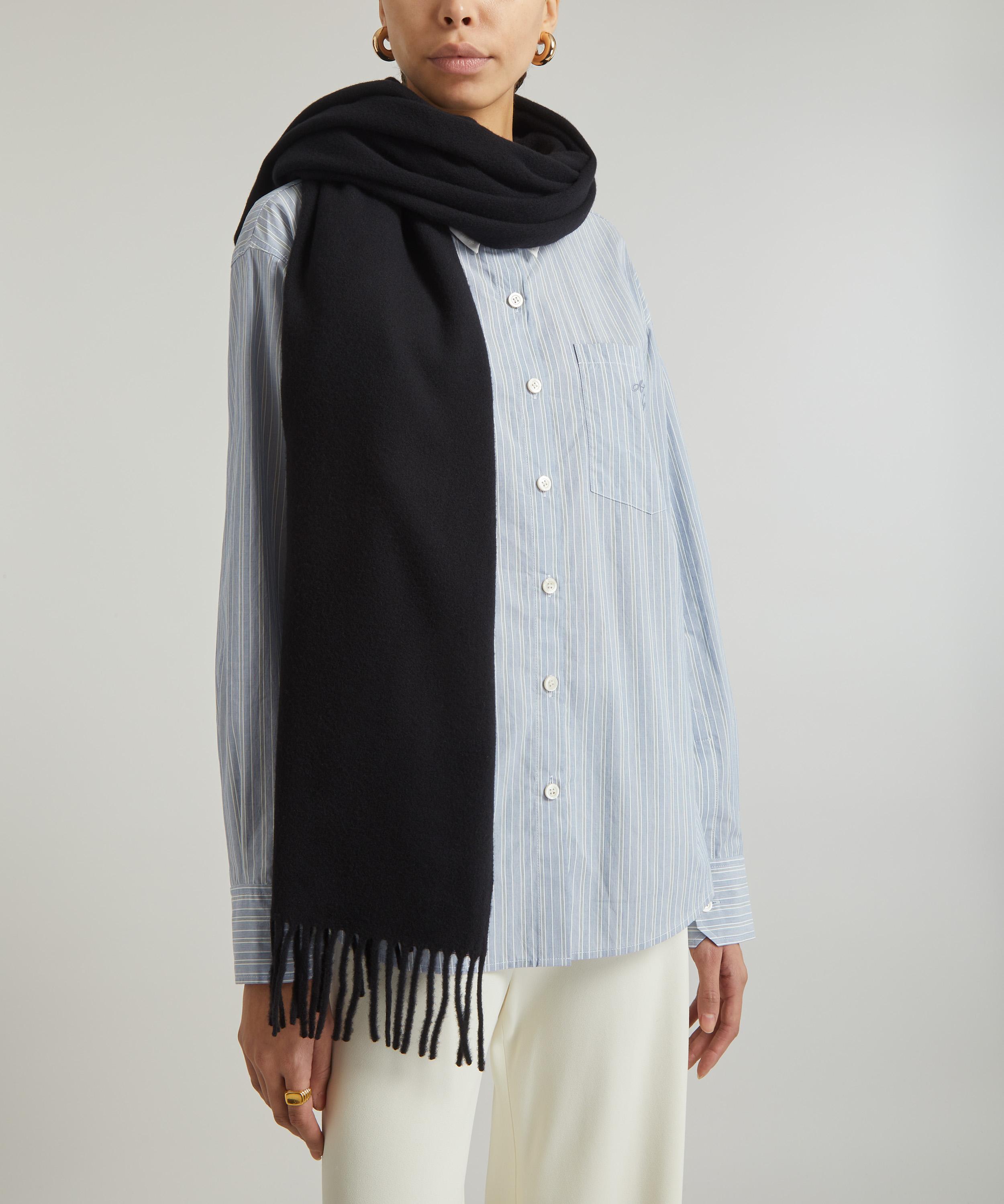 Acne Studios - Oversized Fringed Wool Scarf image number 1