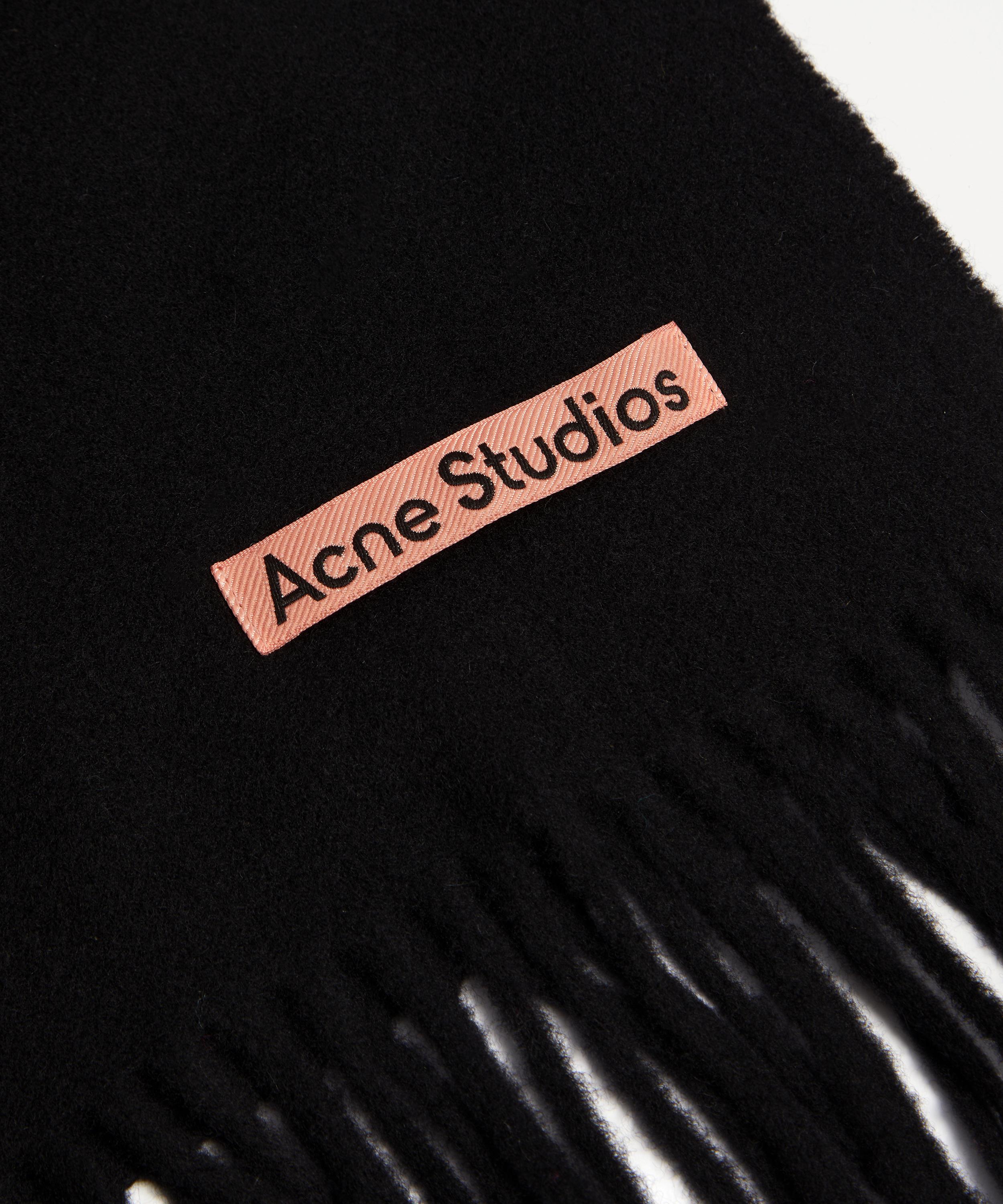 Acne Studios - Oversized Fringed Wool Scarf image number 3