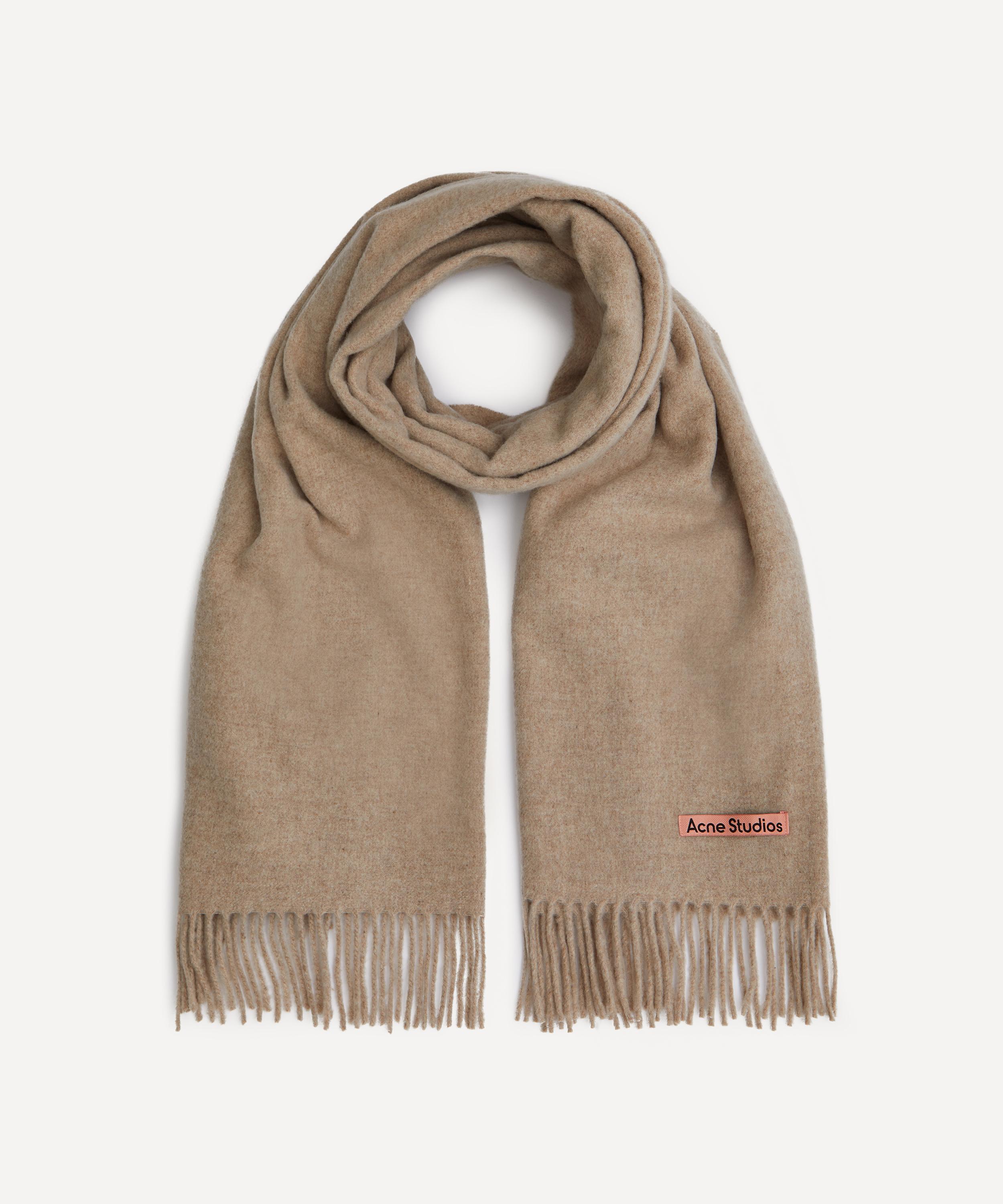 Acne Studios - Oversized Fringed Wool Scarf image number 0
