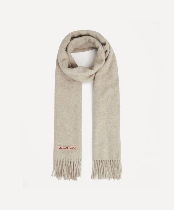 Acne Studios - Narrow Fringed Wool Scarf image number null
