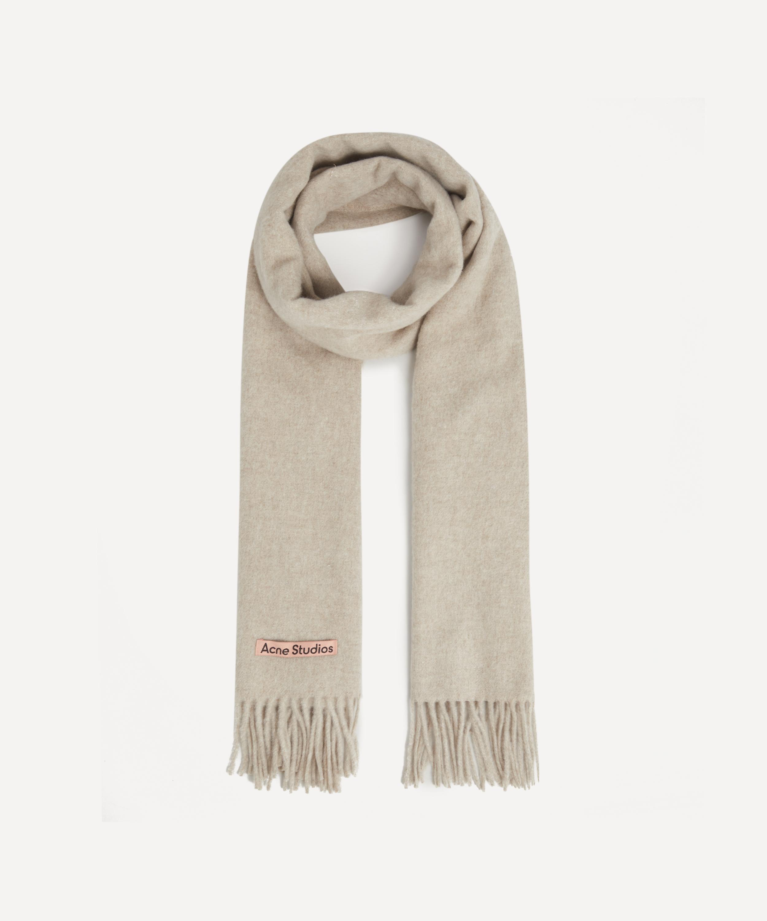 Acne Studios - Narrow Fringed Wool Scarf image number 0