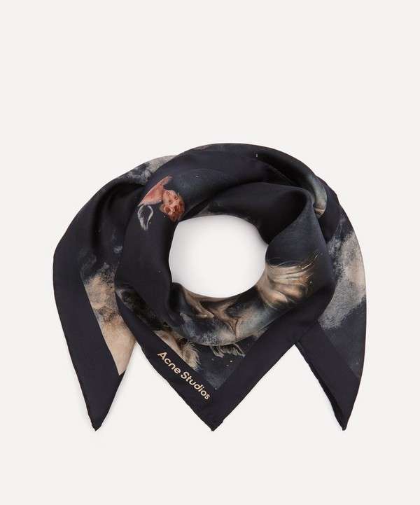 Acne Studios - Horses In Heaven Silk Scarf image number null