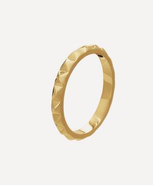 22ct Gold-Plated Spike Stacking Ring