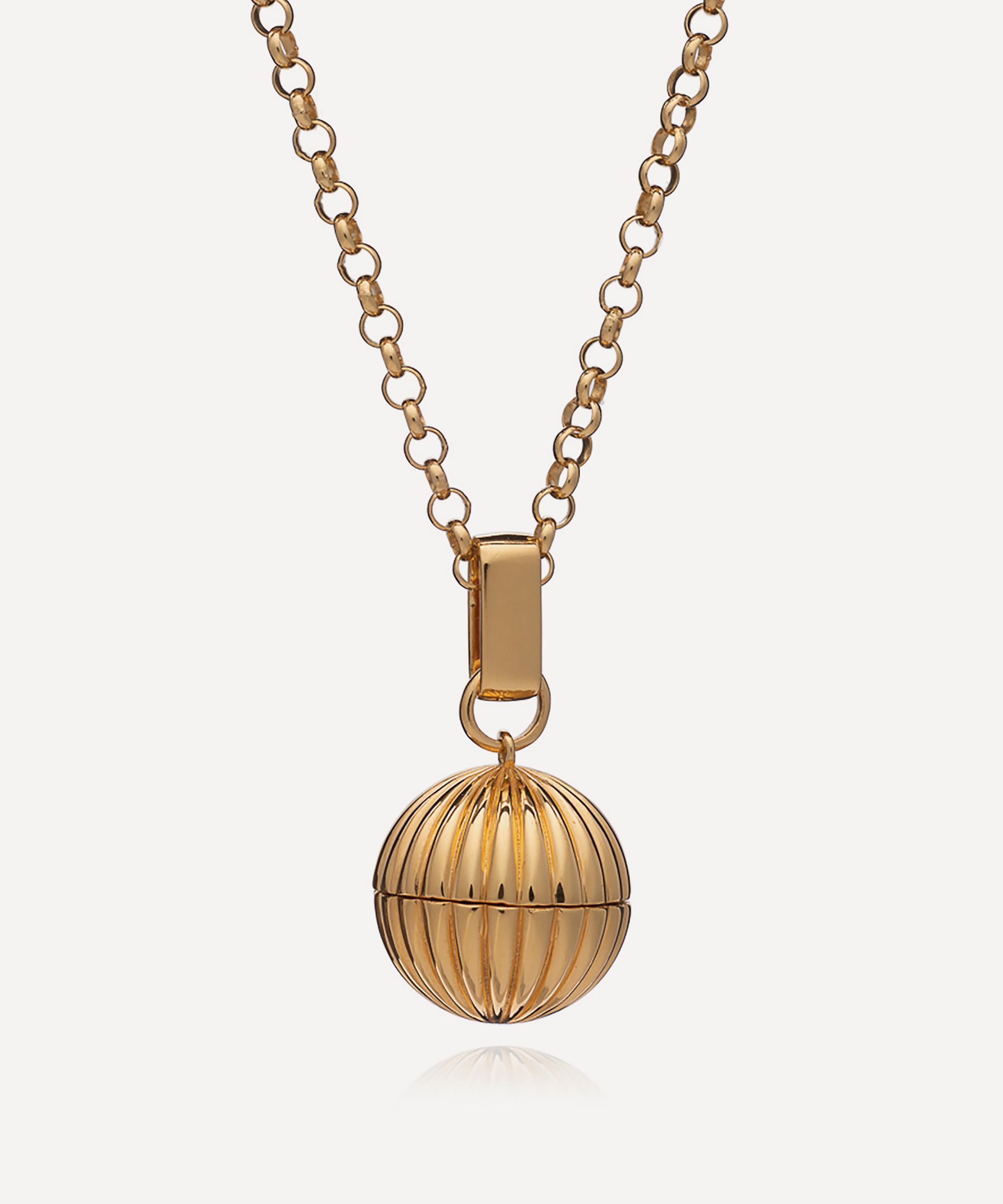 Rachel Jackson - 22ct Gold-Plated Long Momento Locket Necklace image number 2