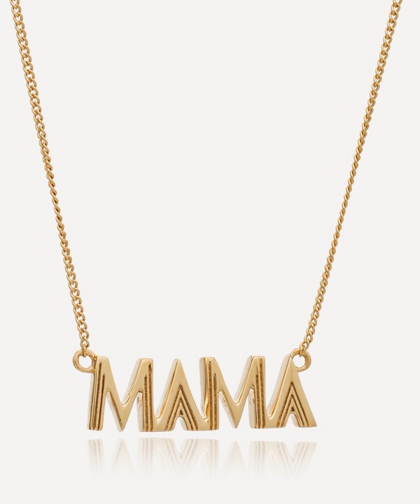 Rachel Jackson - 22ct Gold-Plated Mama Pendant Necklace image number null