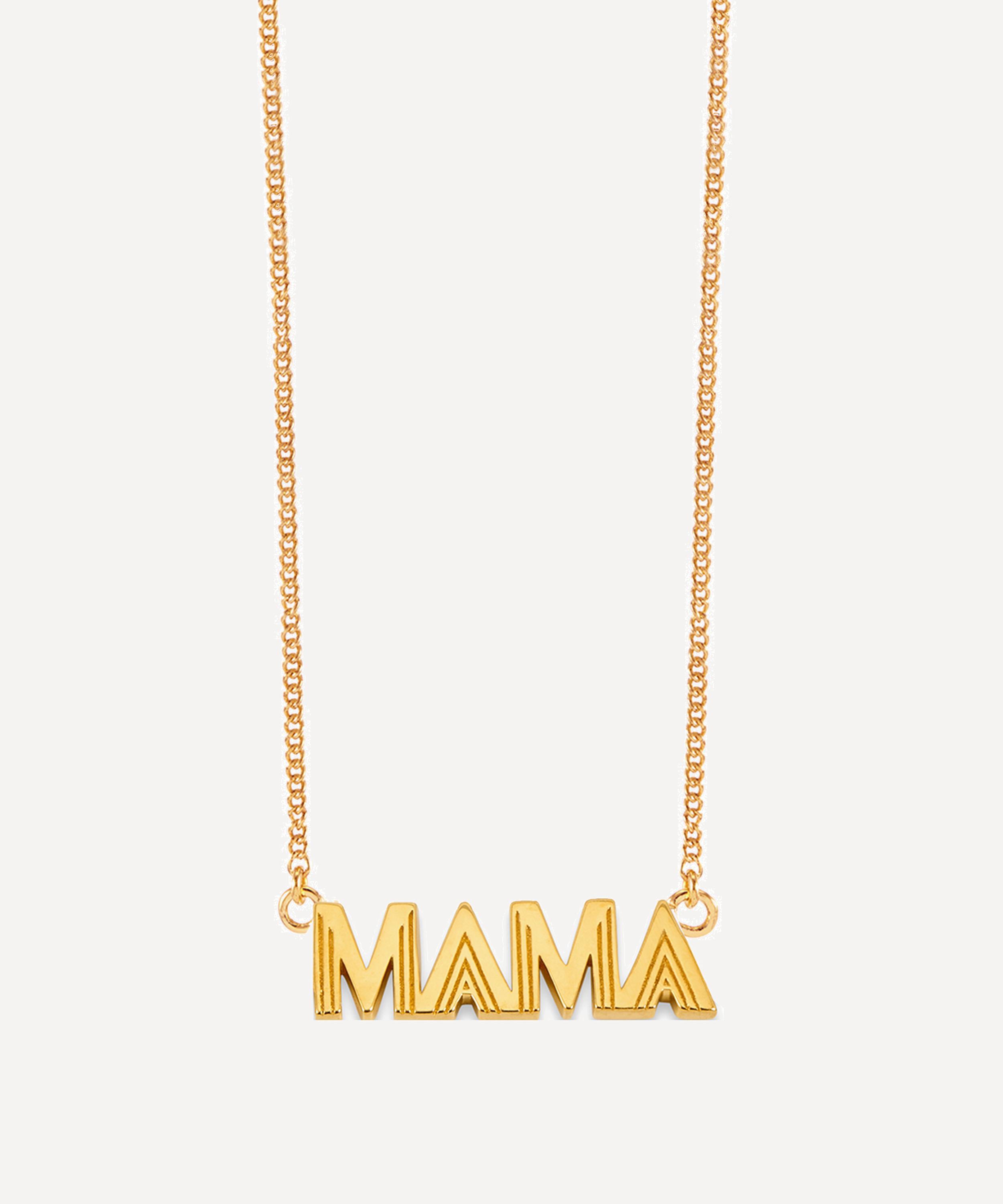 Rachel Jackson - 22ct Gold-Plated Mama Pendant Necklace image number 0