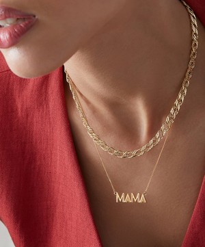 Rachel Jackson - 22ct Gold-Plated Mama Pendant Necklace image number 1