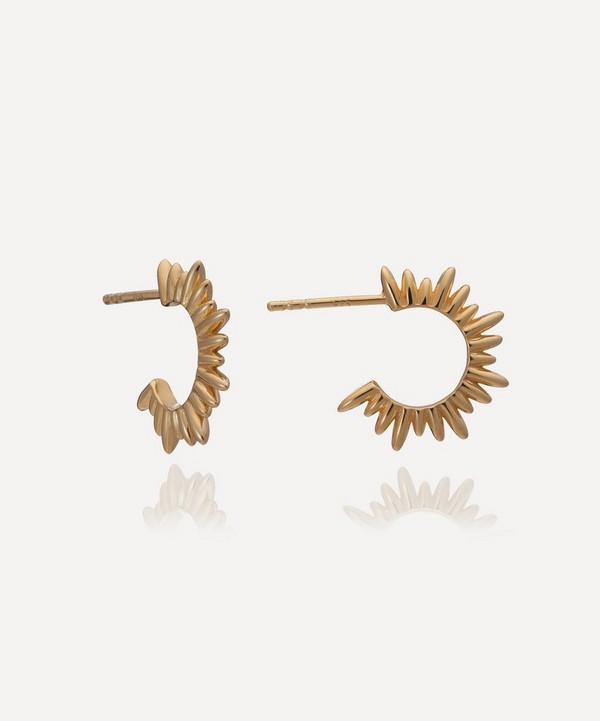 Rachel Jackson - 22ct Gold-Plated Electric Goddess Mini Hoop Earrings image number null