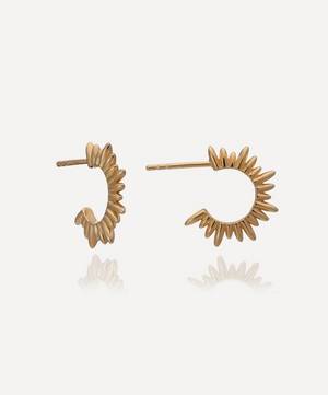 22ct Gold-Plated Electric Goddess Mini Hoop Earrings