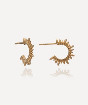 Rachel Jackson - 22ct Gold-Plated Electric Goddess Mini Hoop Earrings image number 0