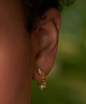 Rachel Jackson - 22ct Gold-Plated Electric Goddess Mini Hoop Earrings image number 1
