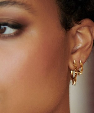 Rachel Jackson - 22ct Gold-Plated Electric Goddess Mini Hoop Earrings image number 2