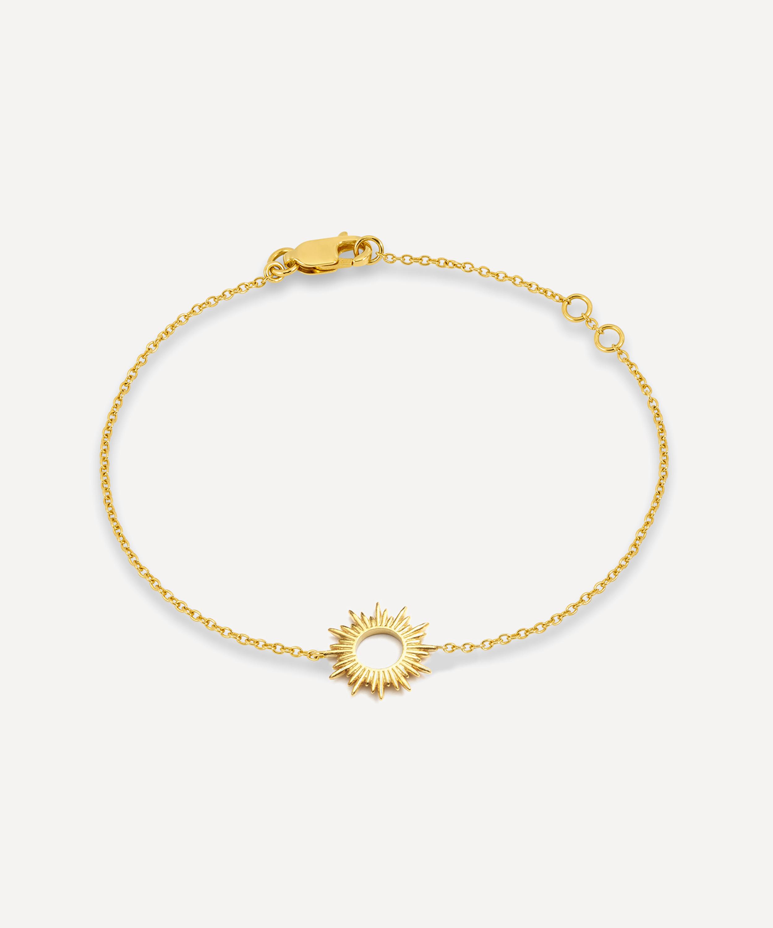 Rachel Jackson - 22ct Gold-Plated Electric Goddess Sun Bracelet image number 0