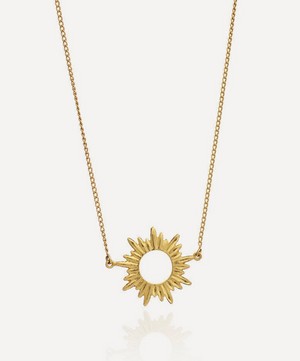 Rachel Jackson - 22ct Gold-Plated Electric Goddess Mini Sun Pendant Necklace image number 0