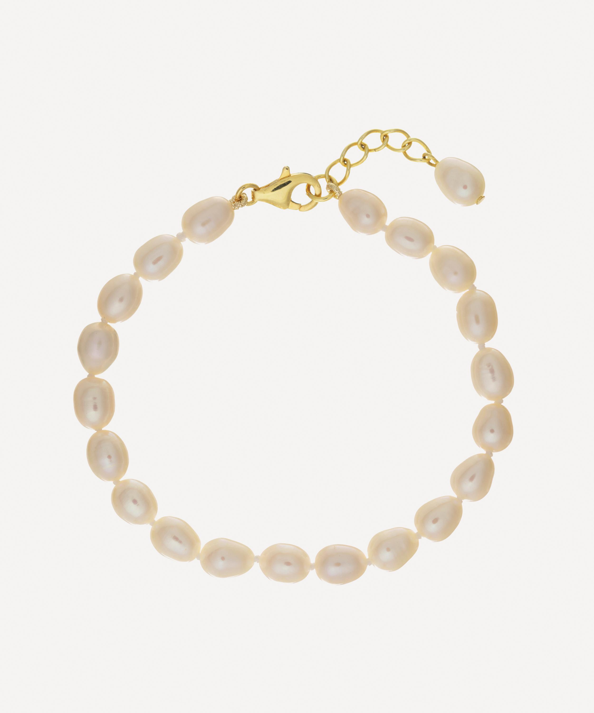 Auree - 18ct Gold-Plated Vermeil Silver Gloucester Freshwater Pearl Bracelet image number 0