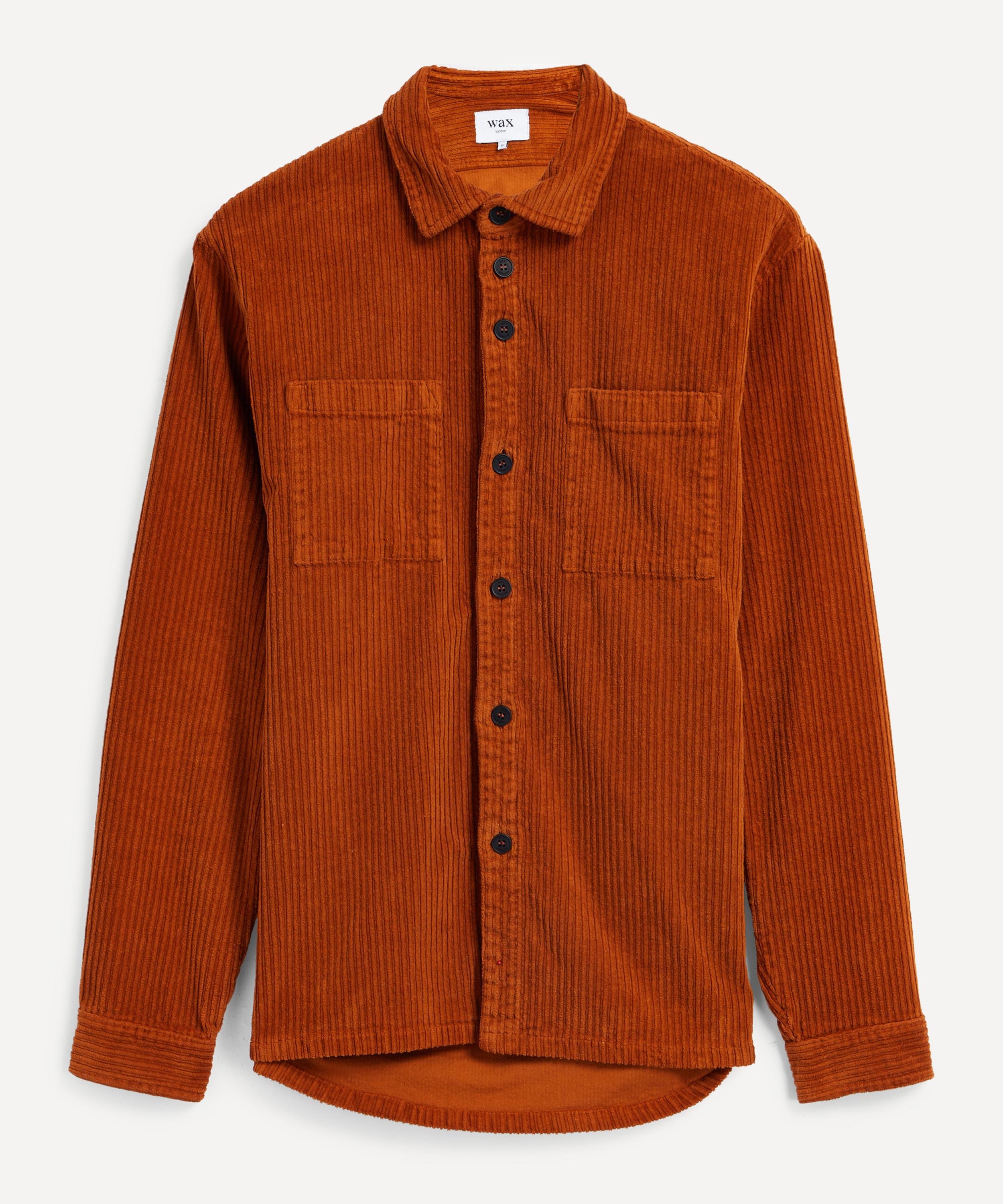 Wax London - Caramel Cord Whiting Overshirt image number 0