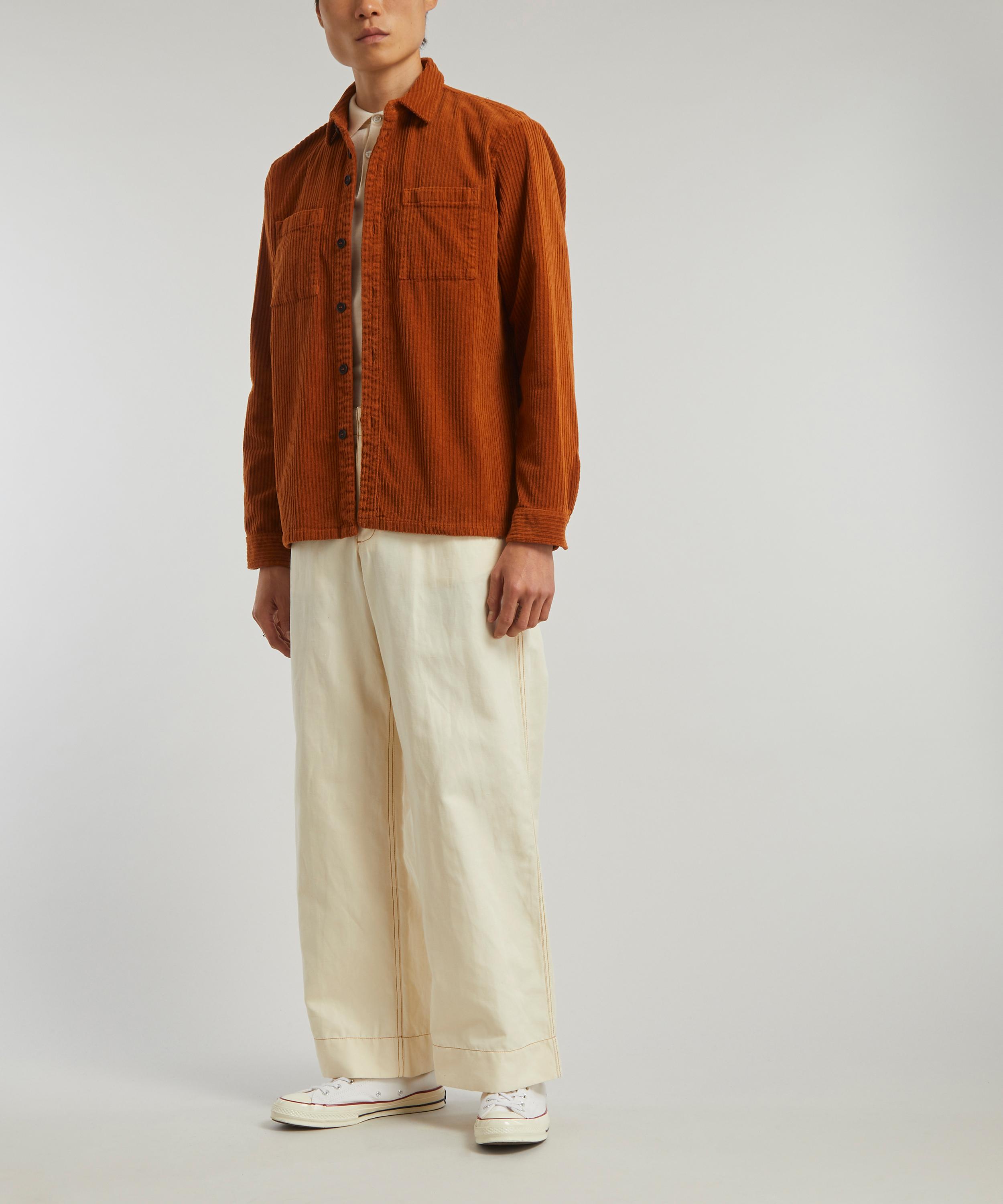 Wax London - Caramel Cord Whiting Overshirt image number 1