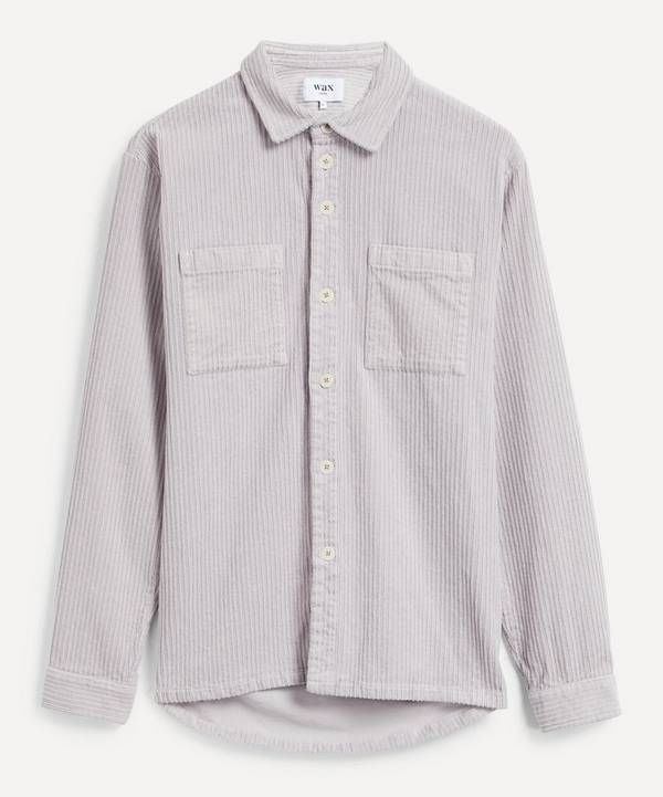 Wax London - Grey Violet Cord Whiting Overshirt