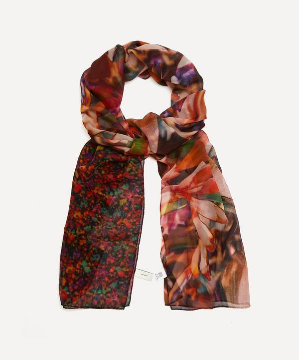 Paul Smith - Solarized Floral Silk Scarf image number 0