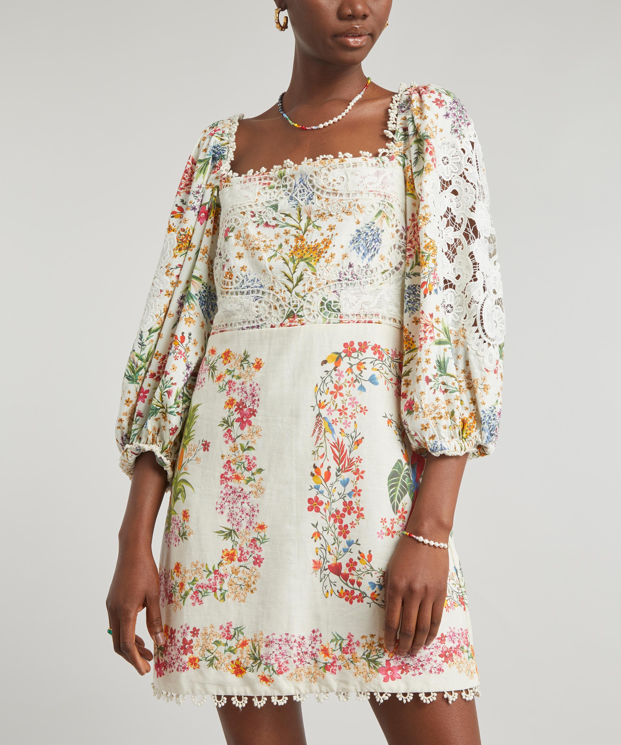 FARM Rio - Delicate Forest Scarves Mini-Dress image number 2