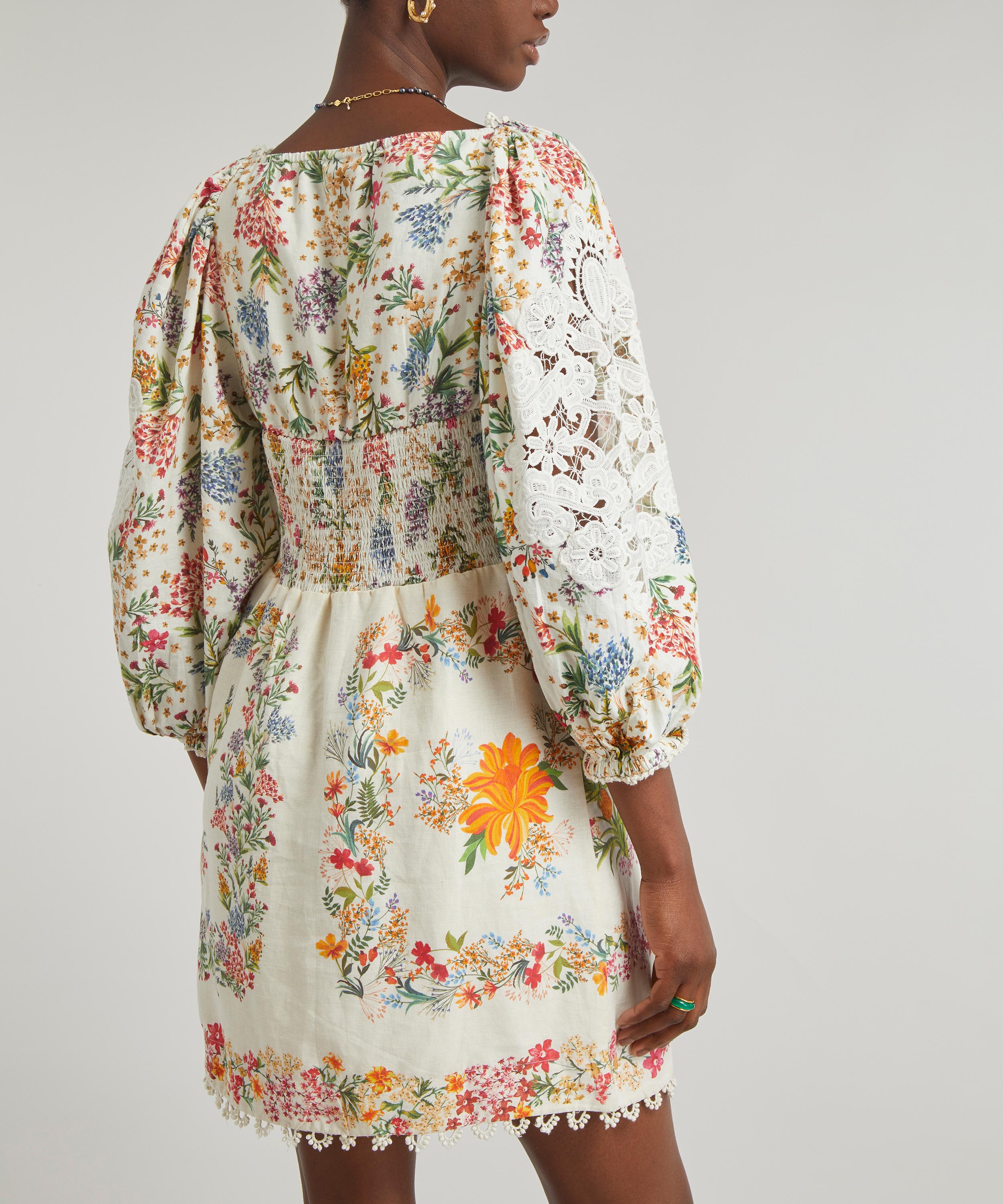 FARM Rio - Delicate Forest Scarves Mini-Dress image number 3