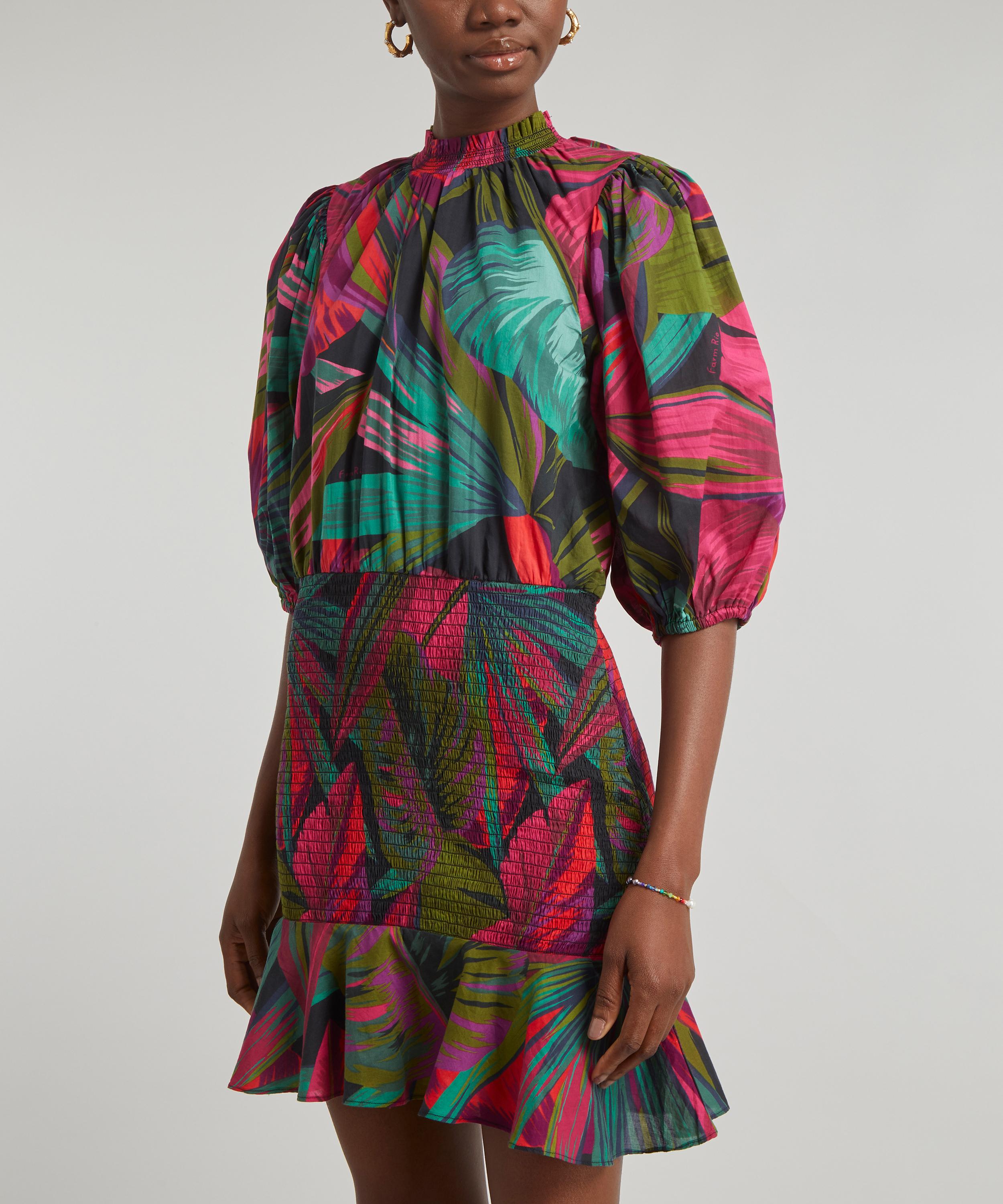 FARM Rio - Midnight Leaves Mini-Dress image number 2
