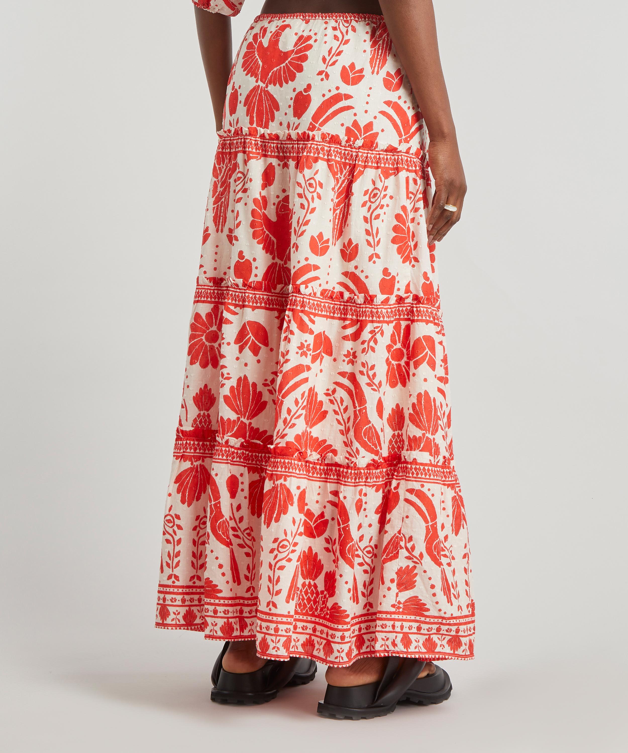 Tash tiered shop maxi skirt