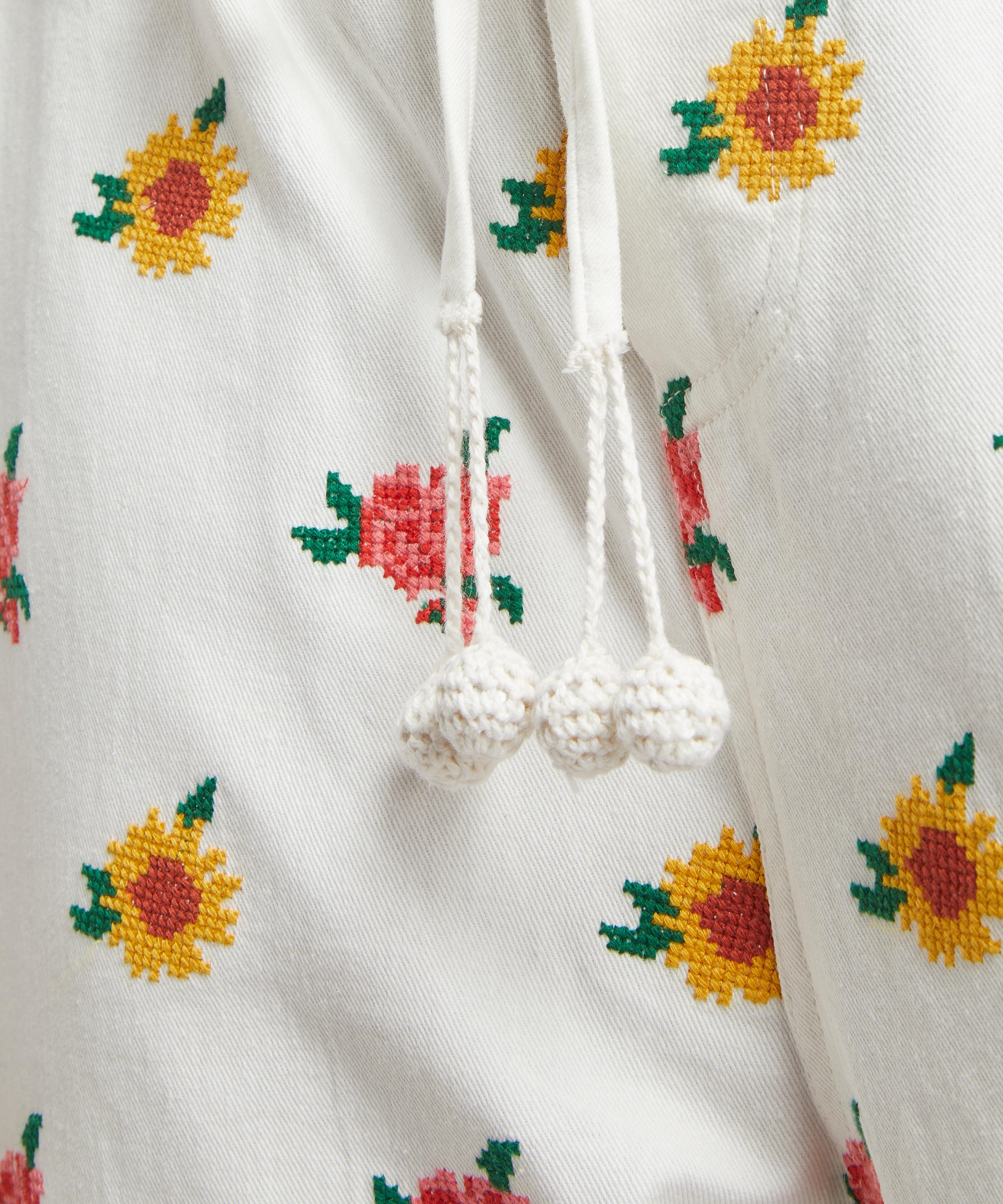 FARM Rio - Mixed Cross-Stitch Flowers Trousers image number 4