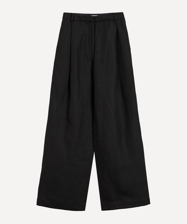 CO - Front Pleat Linen Trousers image number null