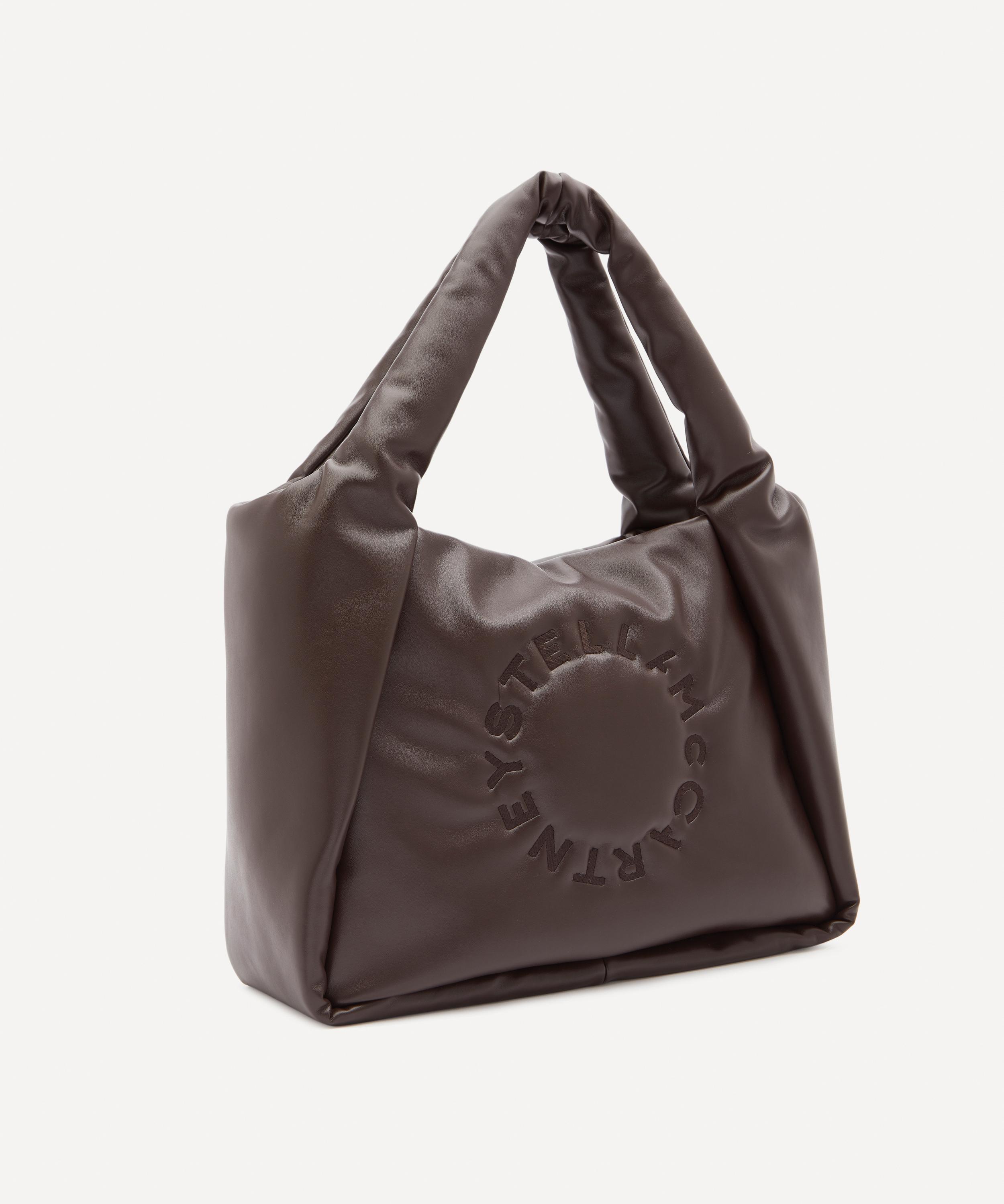 Women Black Stella Logo Puffy Tote Bag